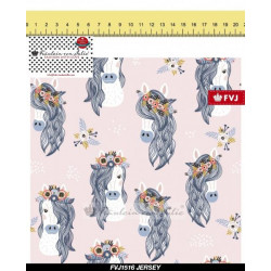 Jersey - Fräulein v. Julie Boho Pferd rosa